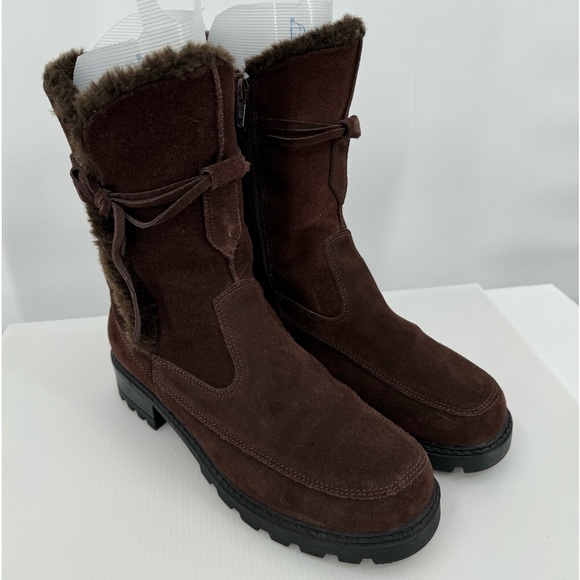 Isotoner Miranda Leather Boots Brown size 8 EUC‎ - Picture 10 of 10